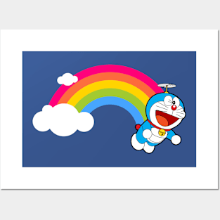 DORAEMON RAINBOW Posters and Art